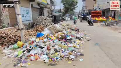 Despite a tender of Rs 2.40 crore in Palwal, there is a pile of garbage in the city