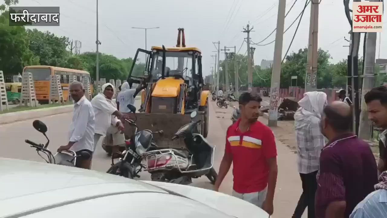 Shopkeepers who were removed from Gurugram Road in Faridabad said We are being removed even after permission