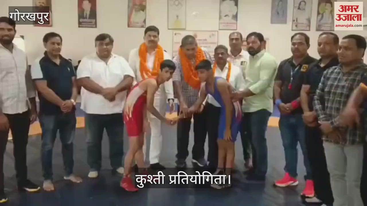 Players placed their bets in the district level wrestling competition