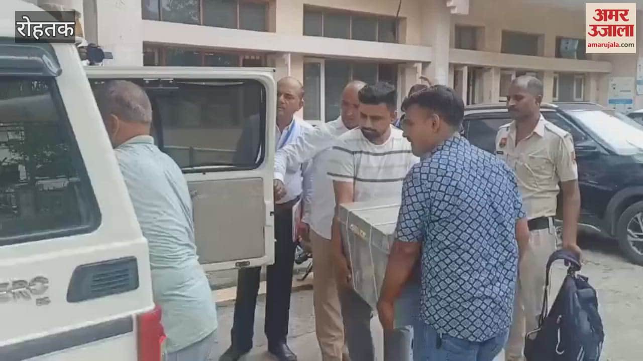 HTET question papers were sent to the centres under tight security In Rohtak