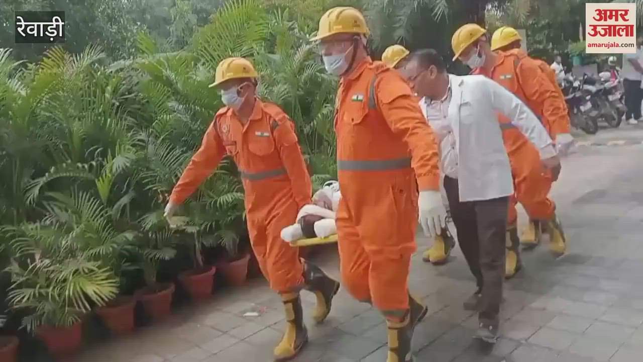 Mock drill was conducted at 5 places in Rewari to deal with disaster situation