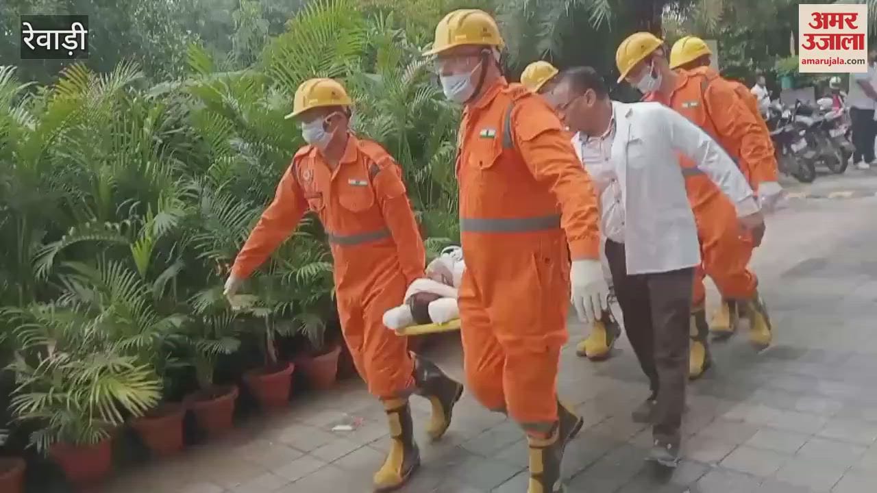 Mock drill was conducted at 5 places in Rewari to deal with disaster situation