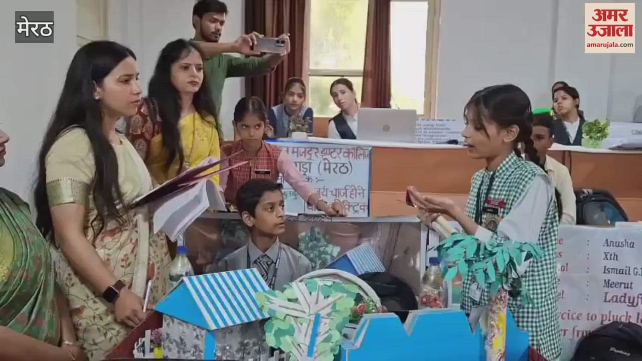 Meerut: Student Mahi's 'Solar Rehri' became the center of attraction on Baghpat bypass, innovations shone in Inspire Standard Exhibition