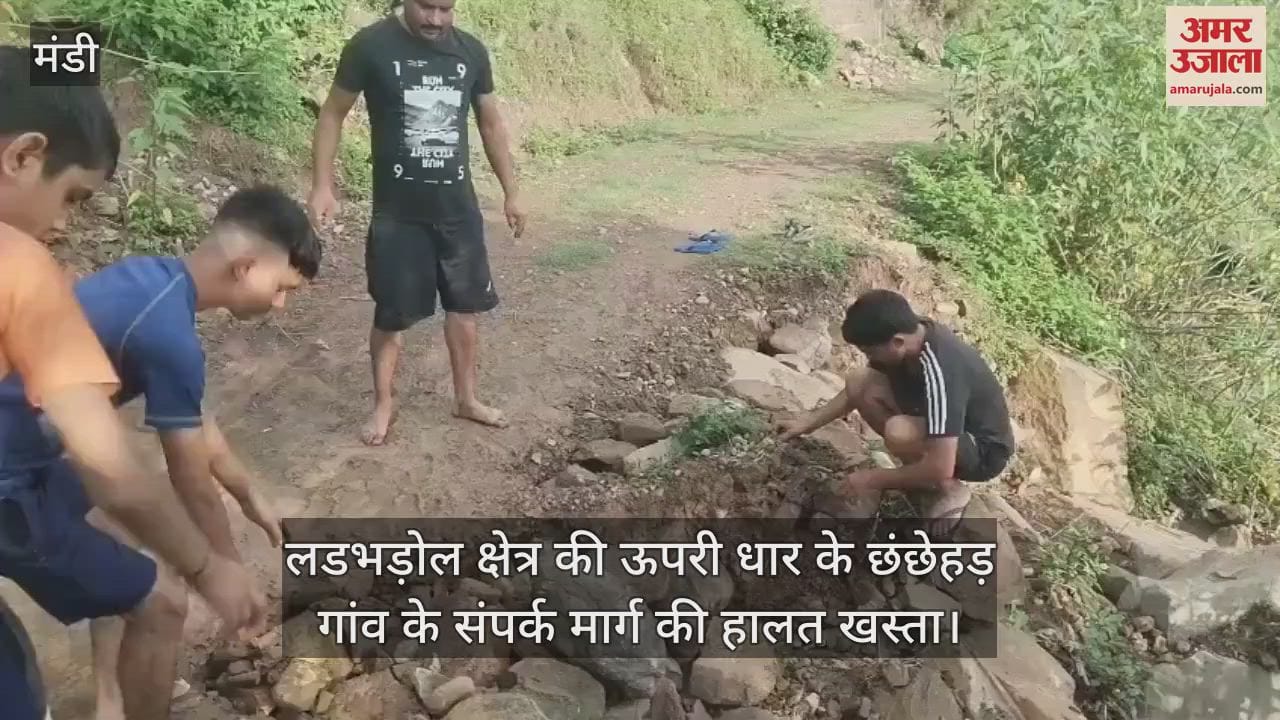 The condition of the connecting road of Chhanchhehad village of the upper stream of Ladbhadol area is bad