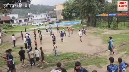 Hamirpur District level volleyball trials for under-15 boys and girls were held at Bijhari school