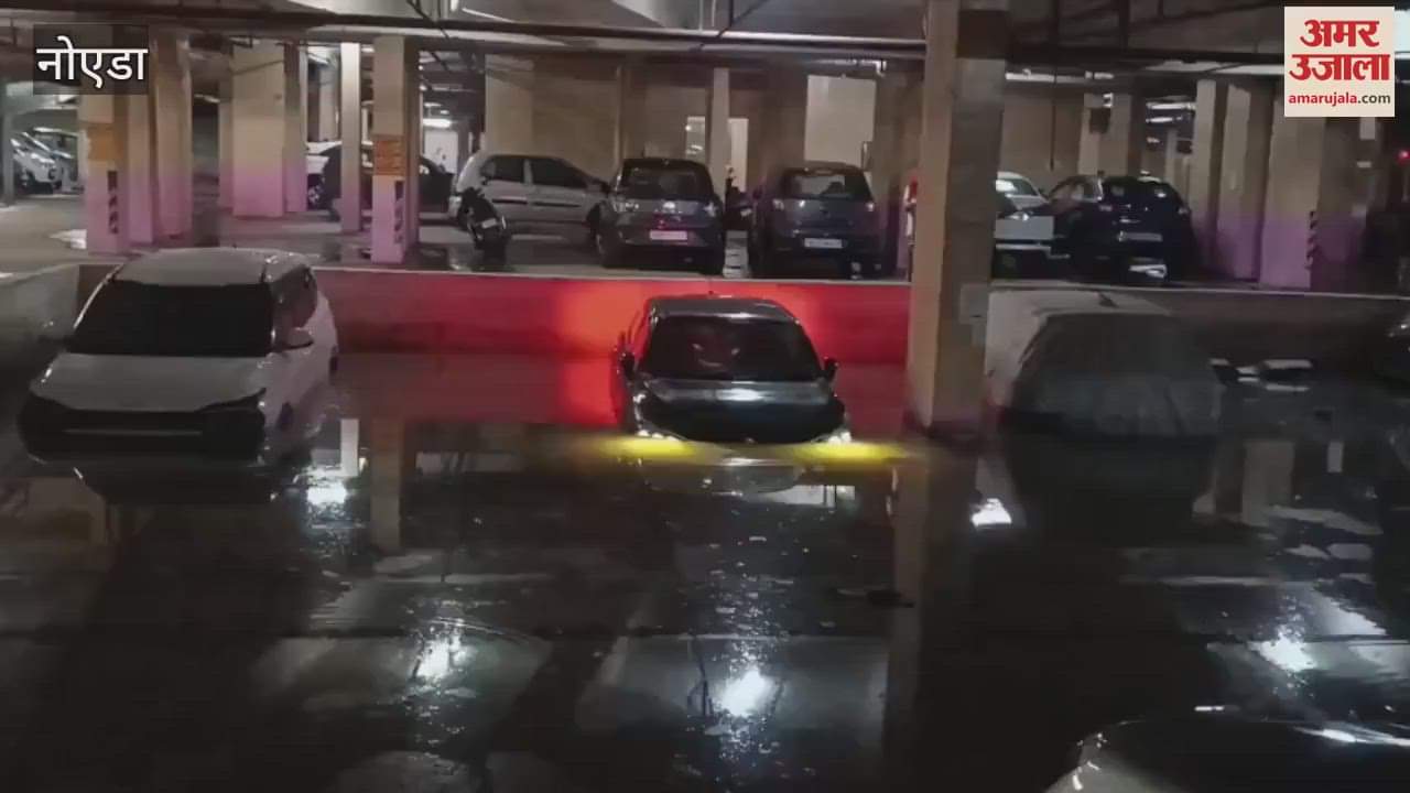 Waterlogging in basements of Noida societies due to rain