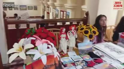 Shimla Crochet flowers and key chains became the main attraction in the art exhibition