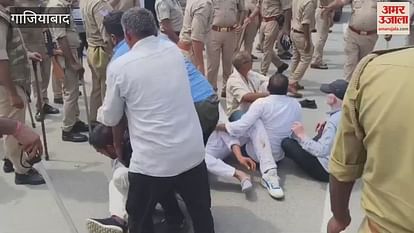 Police Removed Hundreds Of Farmers From Protest Site In Wave City Ghaziabad – Amar Ujala Hindi News Live