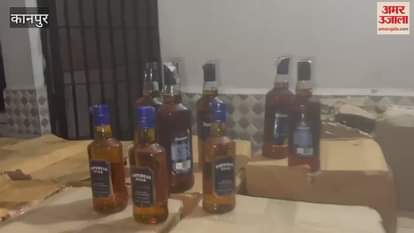 Maharajpur police recovered 134 boxes of liquor hidden between chicken feed