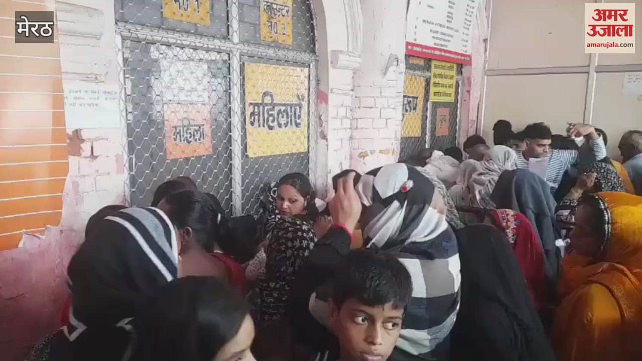 Meerut: Diseases increased due to rain, crowd in district hospital