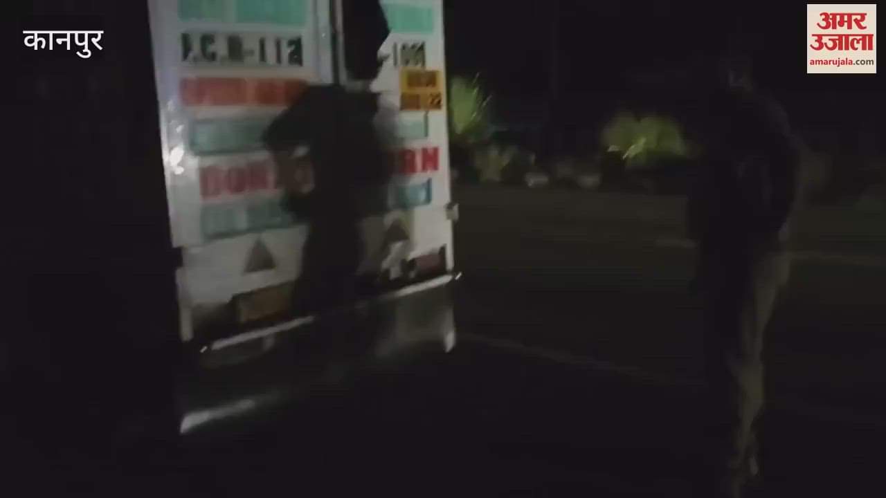 Mini loader rams into truck parked on highway from behind, driver injured