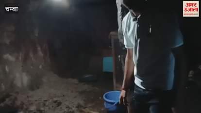 Chamba Three kutcha houses collapsed in Gram Panchayat Siula members narrowly escaped