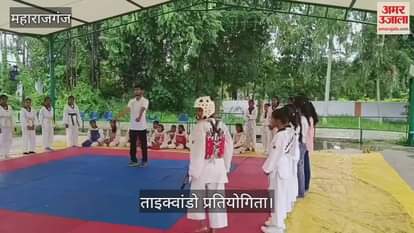 Participants showed their strength in the trials of Taekwondo competition