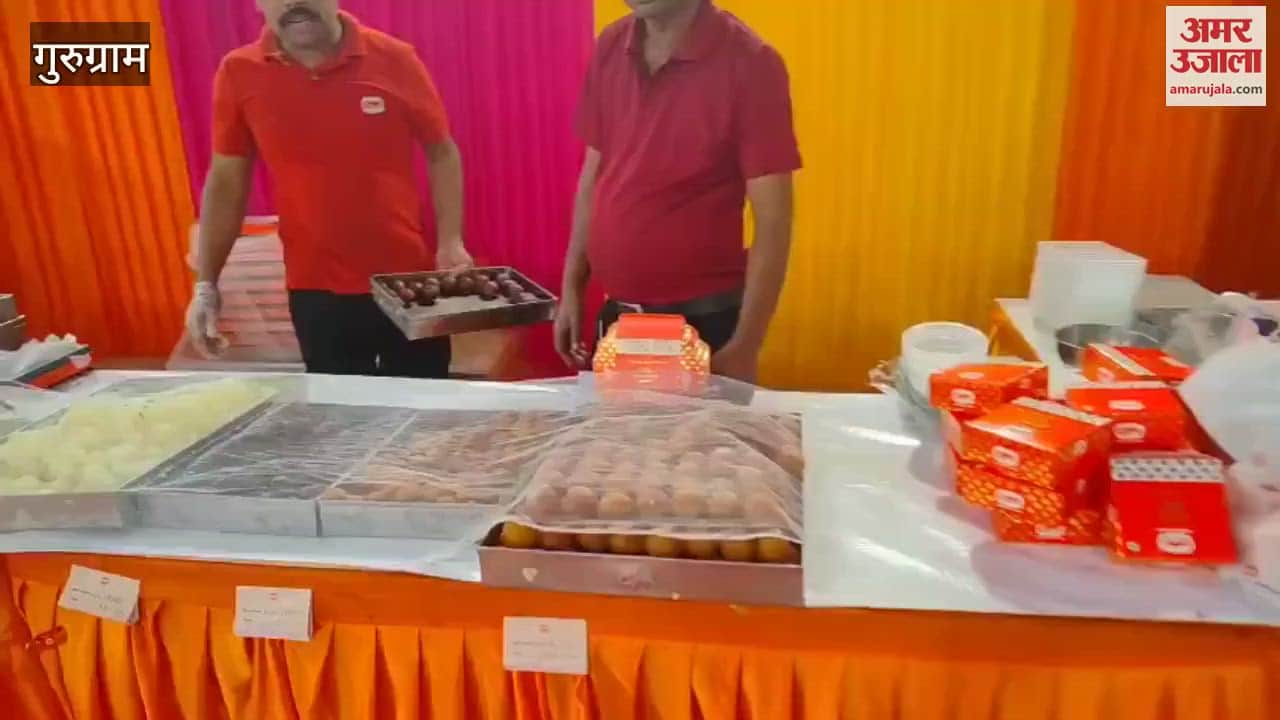 Sweets shop decorated in the community hall of Sector 4 Gurugram