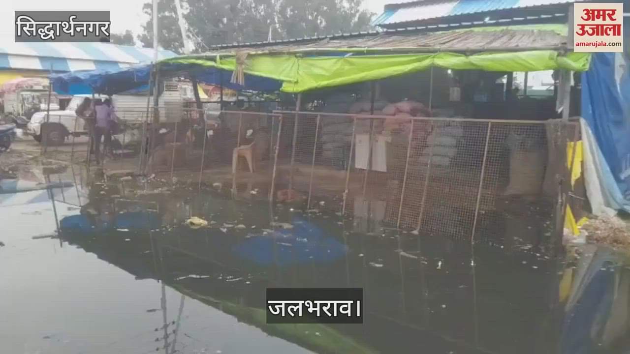 Waterlogging after rain made it difficult to walk on the roads