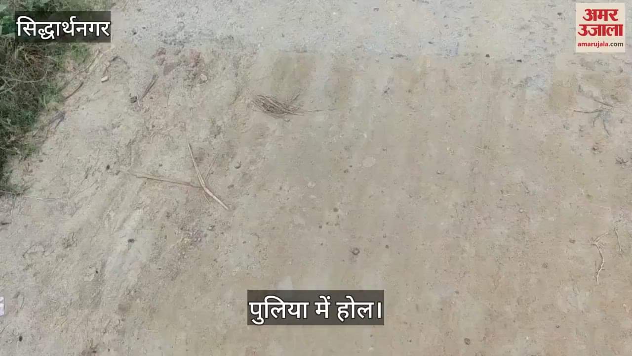 Hole in Palia road connecting two villages, fear of a big accident