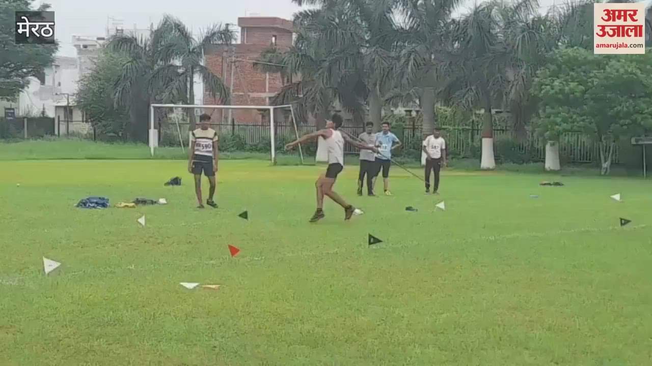 Meerut: Trials held for selection of district level team for the Fourth Venex Javelin Throw Competition