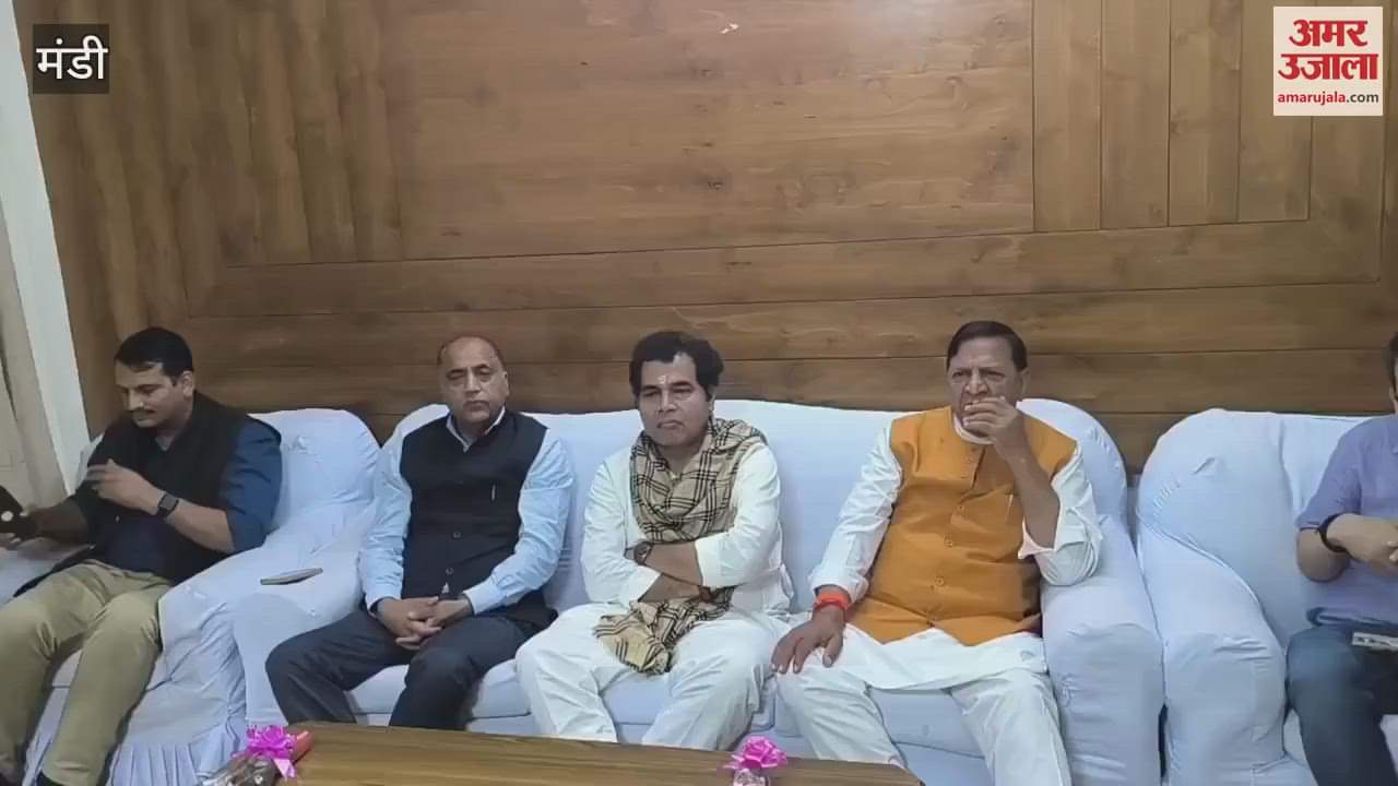 Mandi Newly appointed office bearers of BJP Mandi district welcomed BJP state in-charge Shrikant Sharma