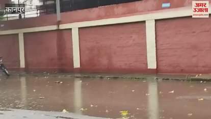 Rain water filled outside the school, children facing problems