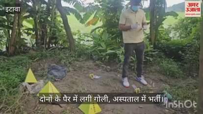 इटावा में कुख्यात अपराधियों और पुलिस के बीच मुठभेड़, दो बदमाश गिरफ्तार और दो फरार