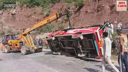 Bus accident in Udhampur, one dead, nine injured
