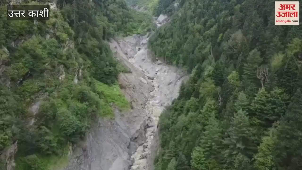 Uttarkashi disaster: SDRF monitoring, survey of artificial lake at an altitude of 3300 meters done by drone