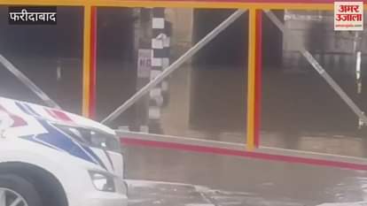 Water filled in Old Faridabad Railway Underpass