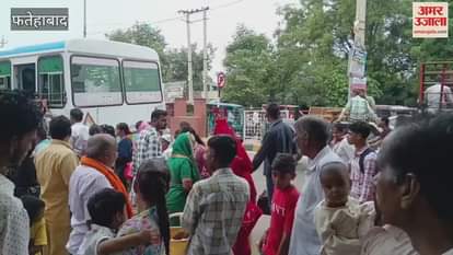 Crowd increased in buses on Rakshabandhan in Fatehabad