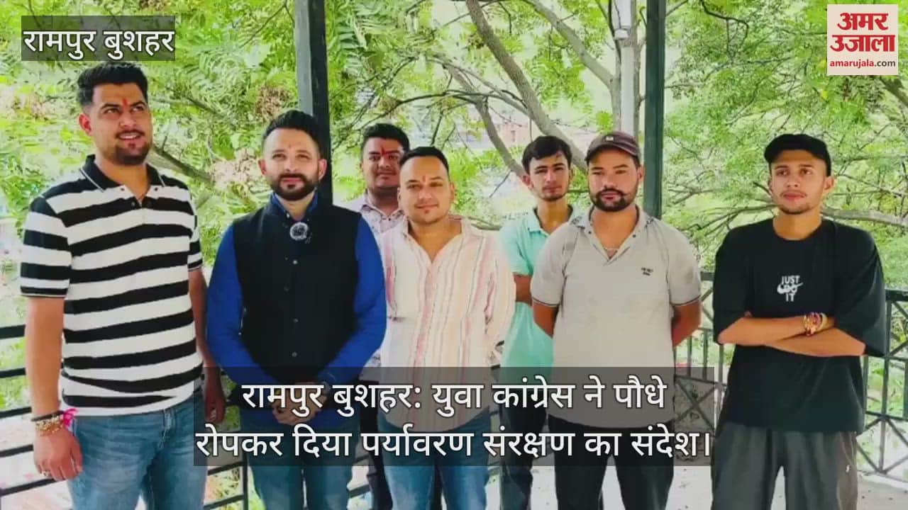 Rampur Bushahr: Youth Congress gave the message of environmental protection by planting trees