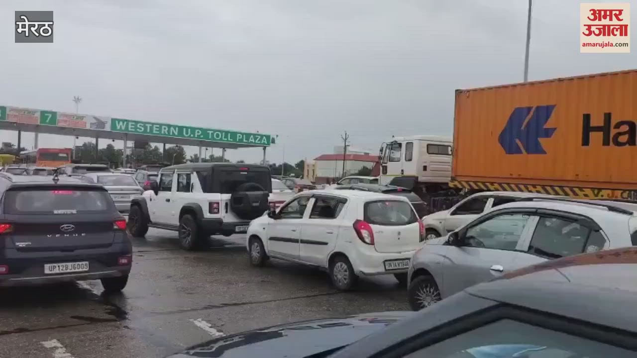 Meerut: Flood of vehicles on the highway, drivers struggling with traffic jam