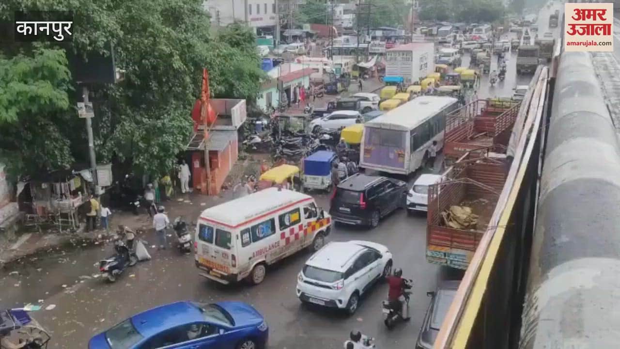 There was a jam all around at Naubasta crossing