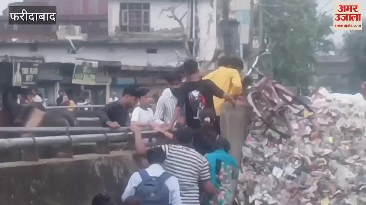 People risk their lives by passing through the illegal cut made above the underpass