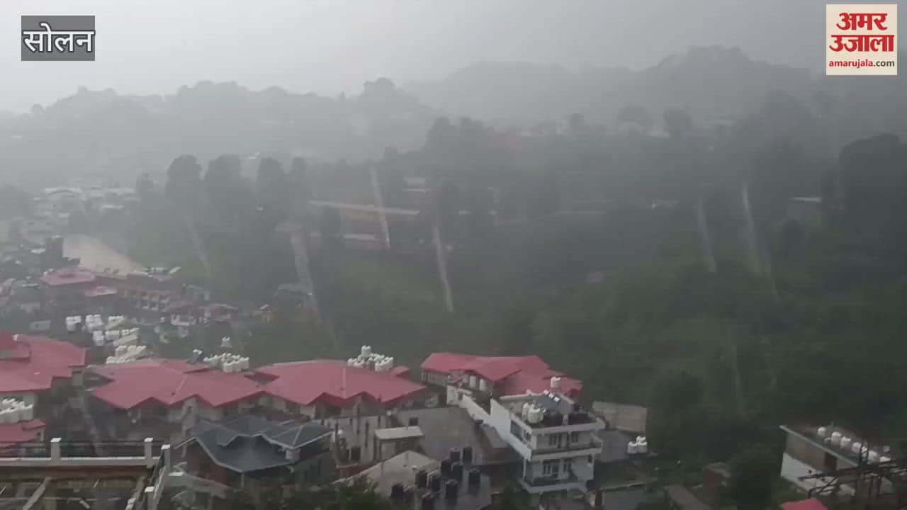 Bright sunshine in Solan in the morning rain in the afternoon