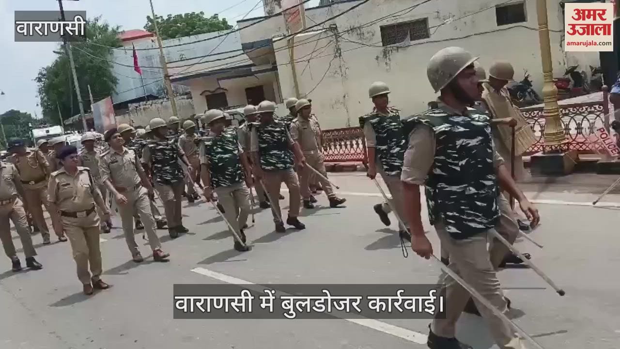 Bulldozer action in Varanasi many constructions demolished