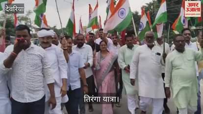 Tiranga Yatra led by State Minister in Salempur