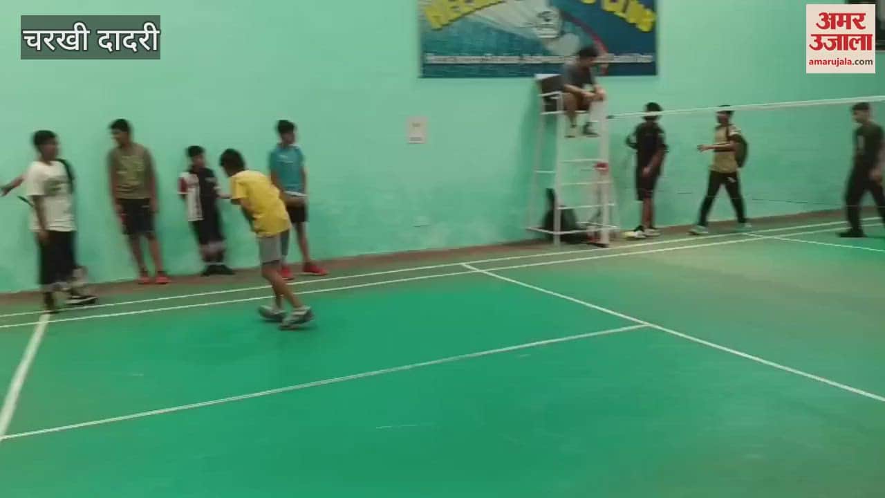 200 school players showed their talent in district level badminton competition in Charkhi-Dadri