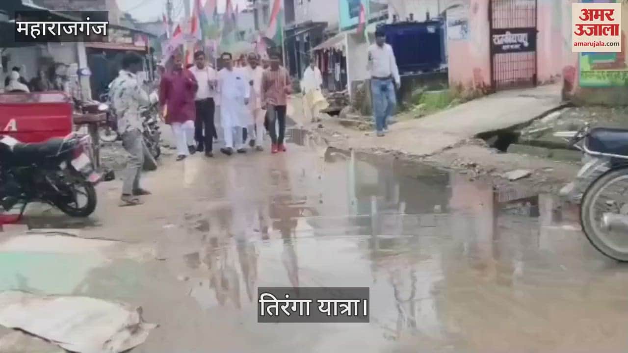 BJP workers took out tricolor march