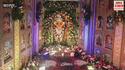 A grand fair was organized in the Hanuman temple on a high hill