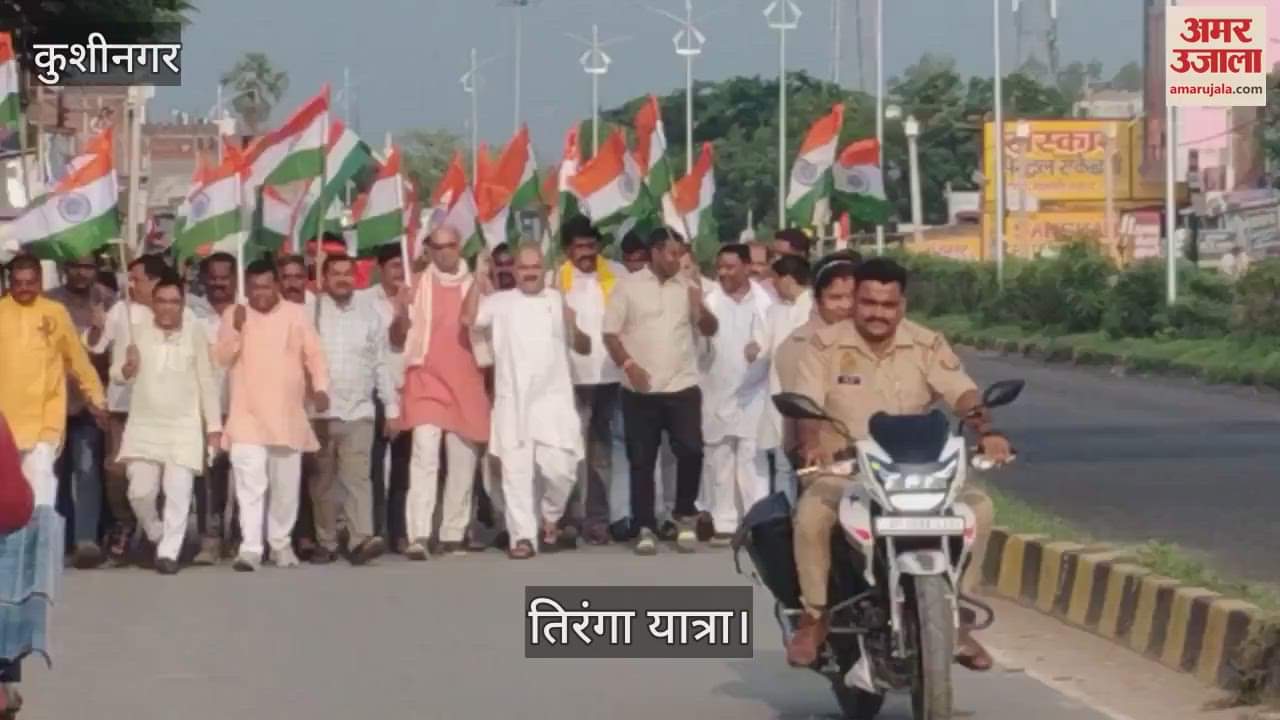 BJP leaders took out Tiranga Yatra from different tehsils