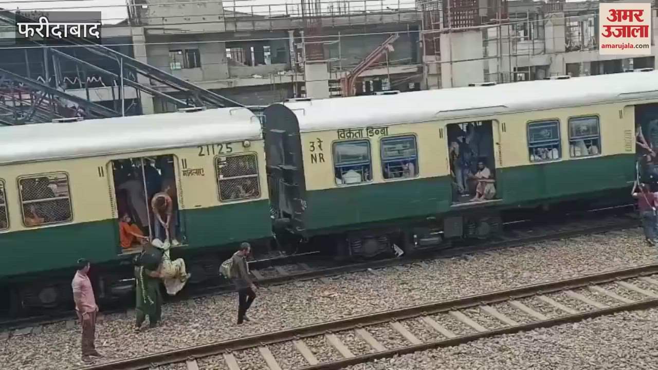 Male passengers seen travelling in women s coach of local train at Old Faridabad Railway Station