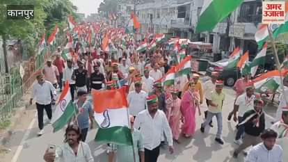 municipality took out the Tiranga Yatra from Rajdhani Marg with pomp and show