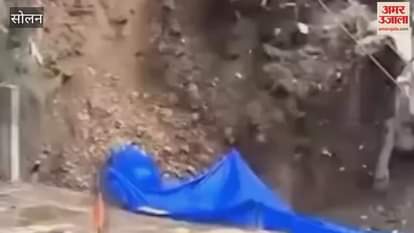Solan Hill collapsed in Kotlanala heavy debris fell