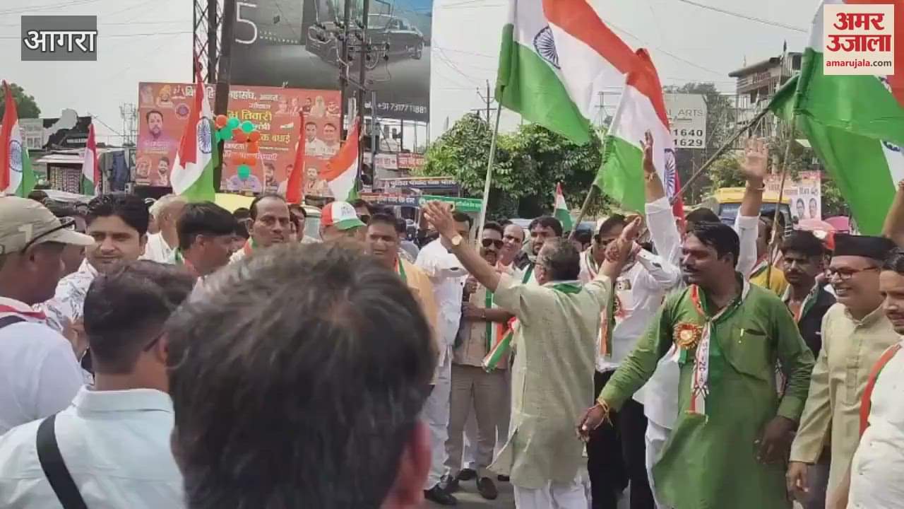 Ramlal Old Age Home rally... people danced to patriotic songs