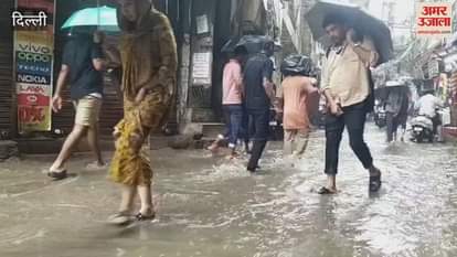 Heavy rain caused waterlogging in Delhi