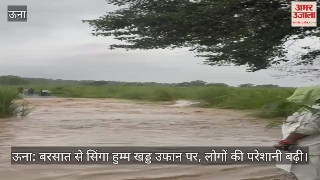 Una: Singa Humm Khad is overflowing due to rain, people's troubles increased