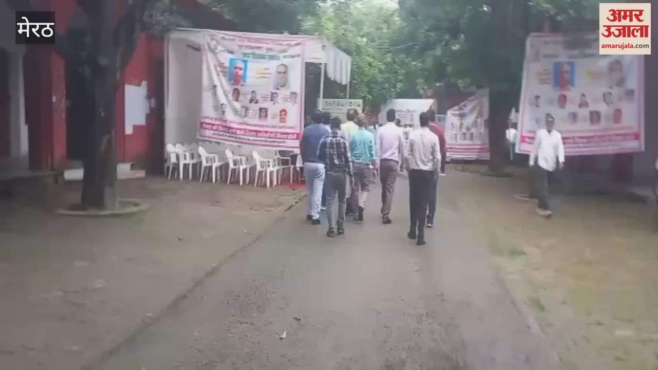 Meerut: Voting continues in MUTA elections in Meerut College