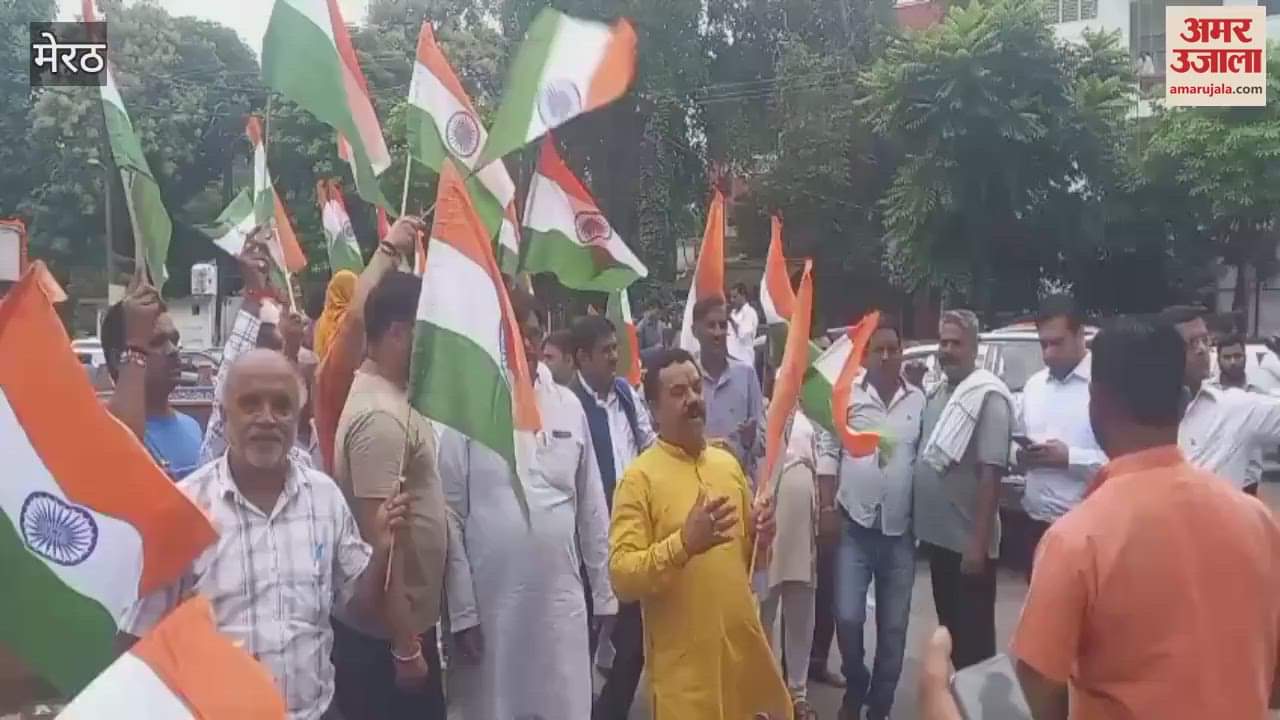 Meerut: BJPs Tiranga Yatra started from the statue of Dhan Singh Kotwal