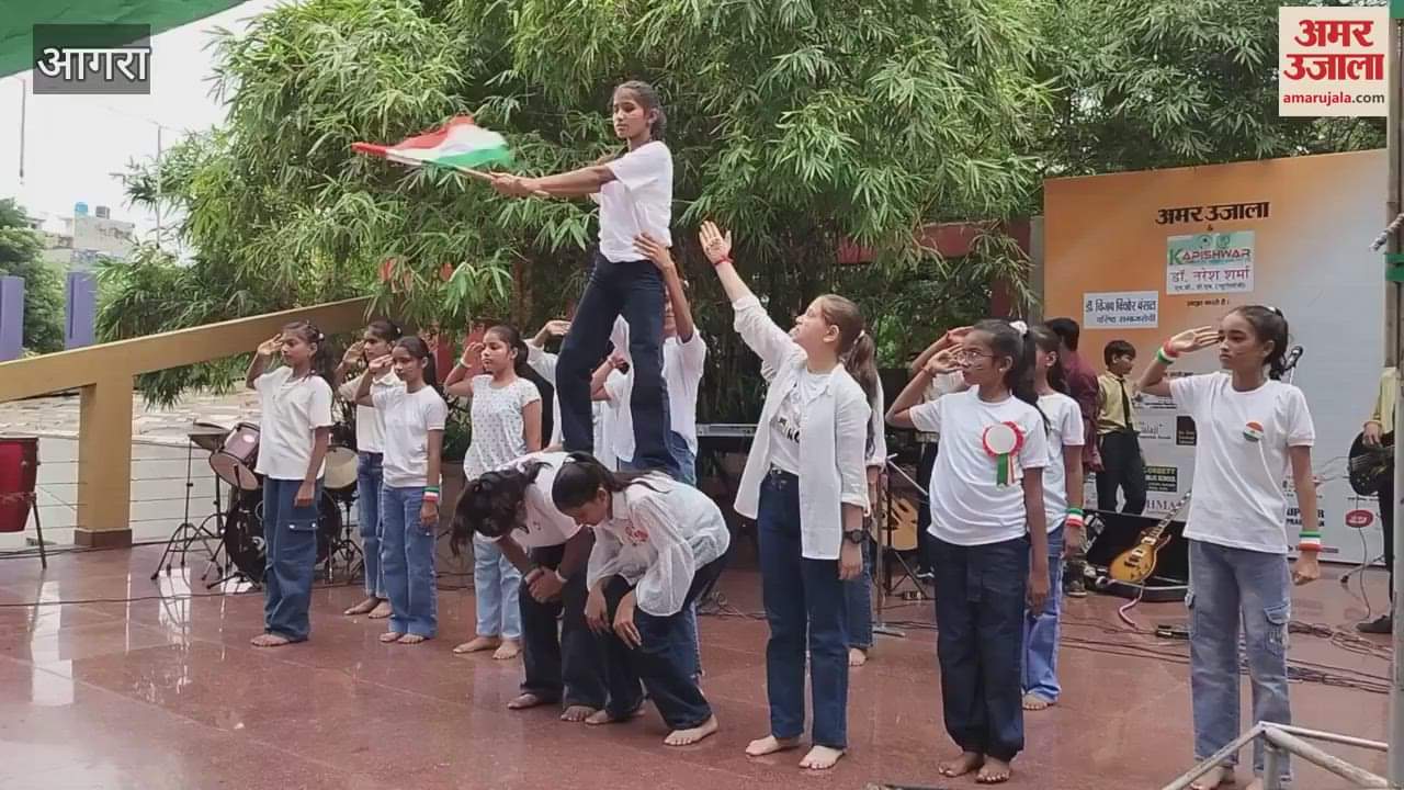 Students' performance at the conclusion of Tiranga Bike Rally mesmerized everyone