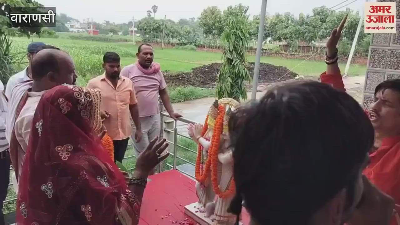 Statues of Radha-Krishna were installed in village of varanasi