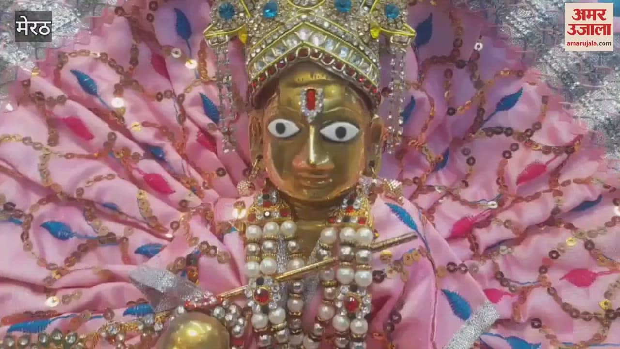 Meerut: Shopping for Janmashtami is in full swing, devotees are buying swings, clothes and sweets for Laddu Gopal